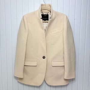 J Crew Leighton blazer-jacket in Italian boiled wool Item BA536 Size 6
